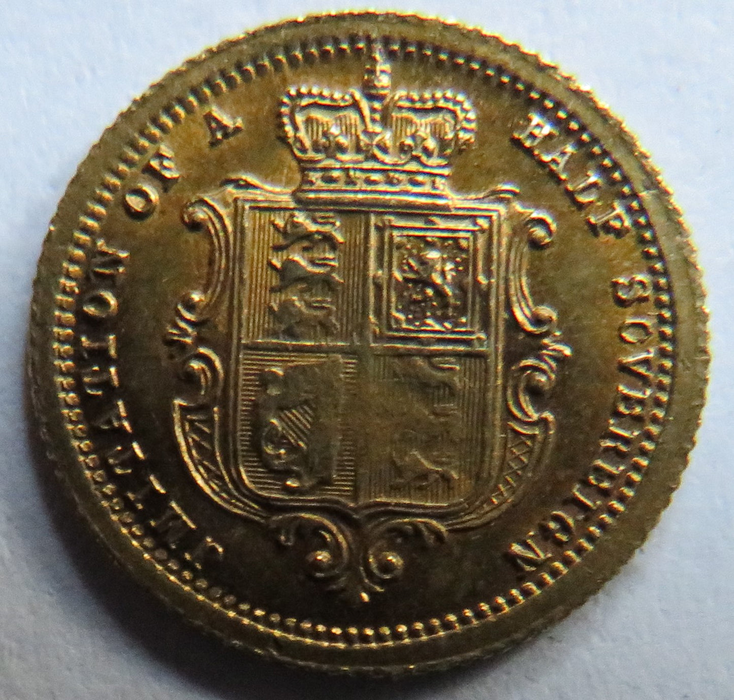 Queen Victoria Imitation of a 1/2 Sovereign By Lauer Small Coin / Token