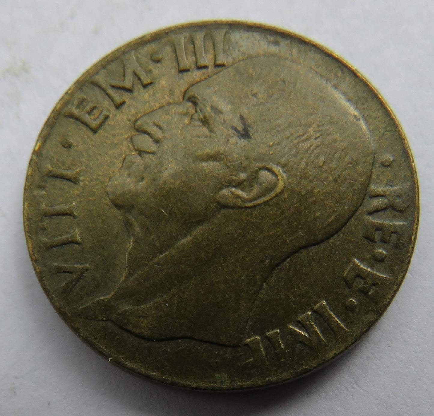 1943 Italy 10 Centesimi Coin