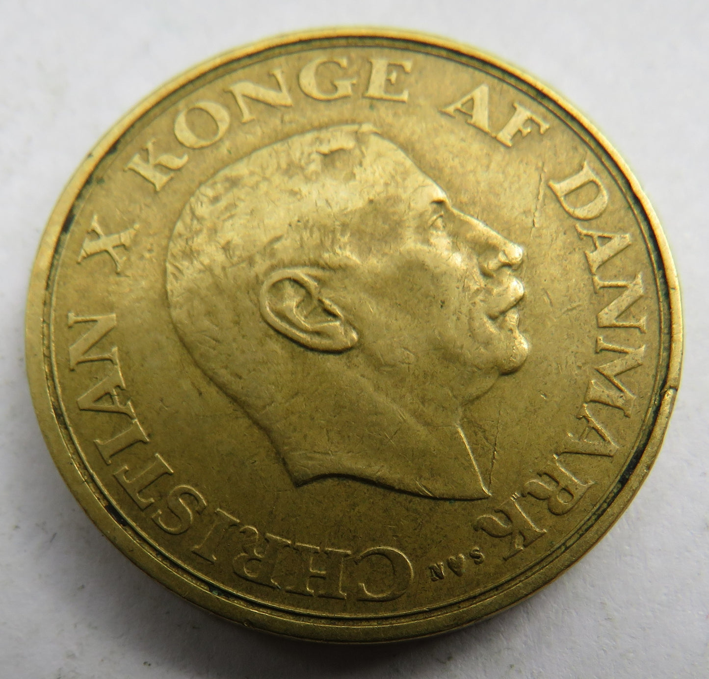 1945 Denmark One Krone Coin
