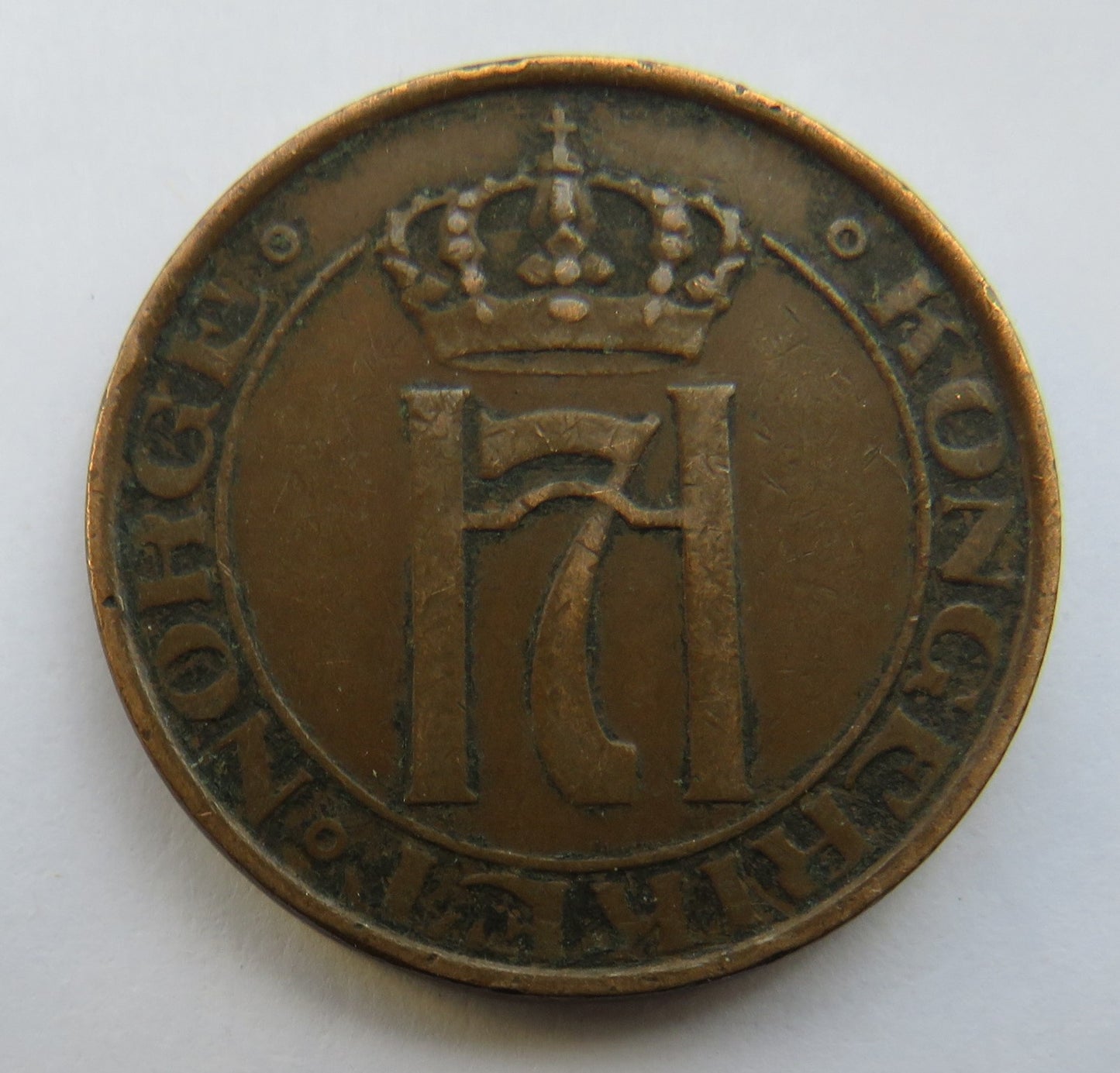 1937 Norway 5 Ore Coin