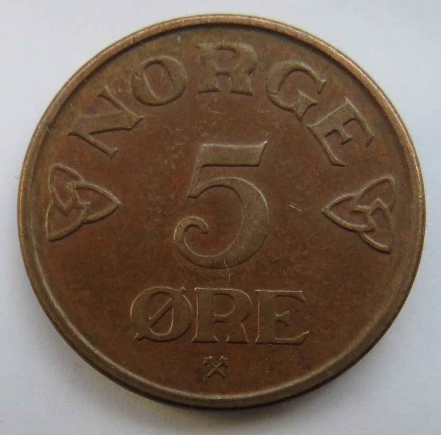 1953 Norway 5 Ore Coin