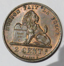 Load image into Gallery viewer, 1876 Belgium 2 Centimes Coin In High Grade
