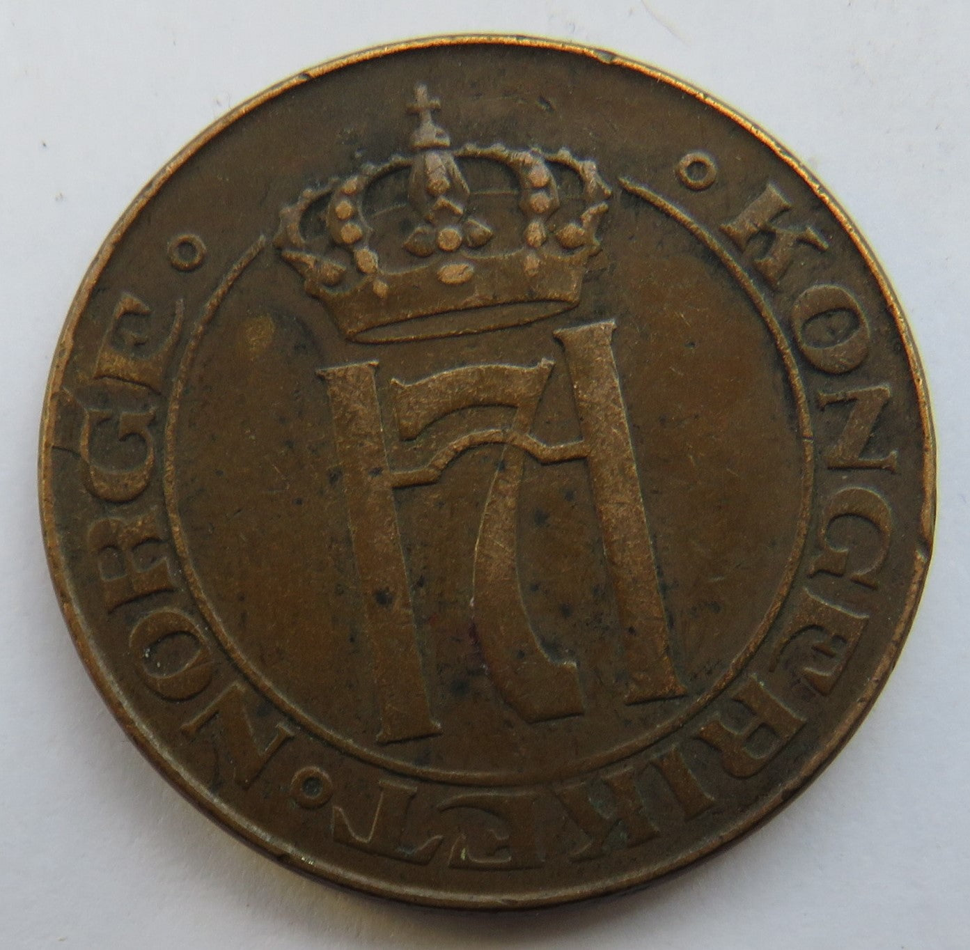 1922 Norway 5 Ore Coin