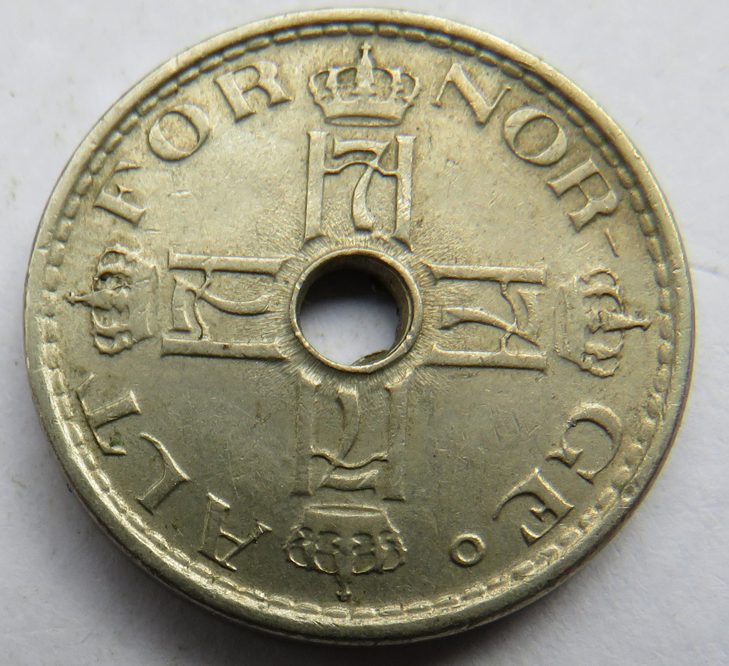 1948 Norway 50 Ore Coin