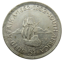 Load image into Gallery viewer, 1952 King George VI South Africa Silver Crown / 5 Shillings Coin
