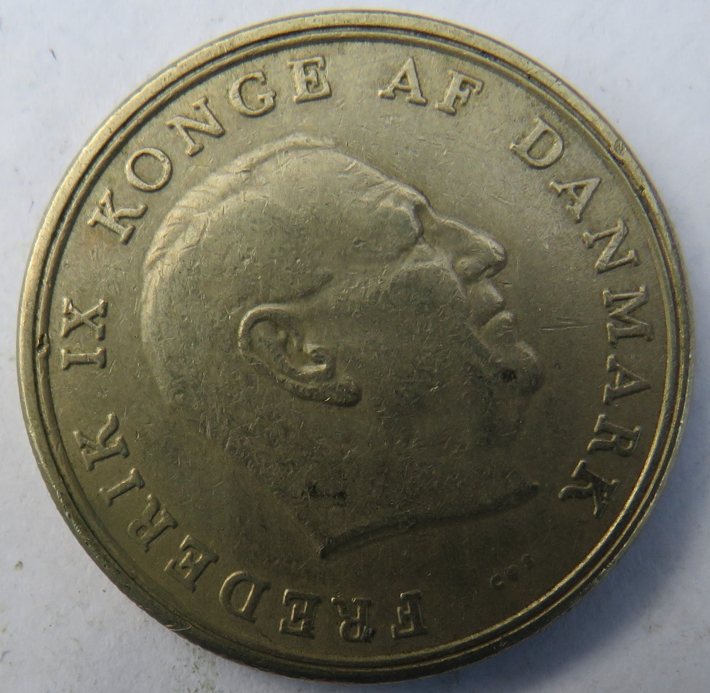 1963 Denmark 5 Kroner Coin