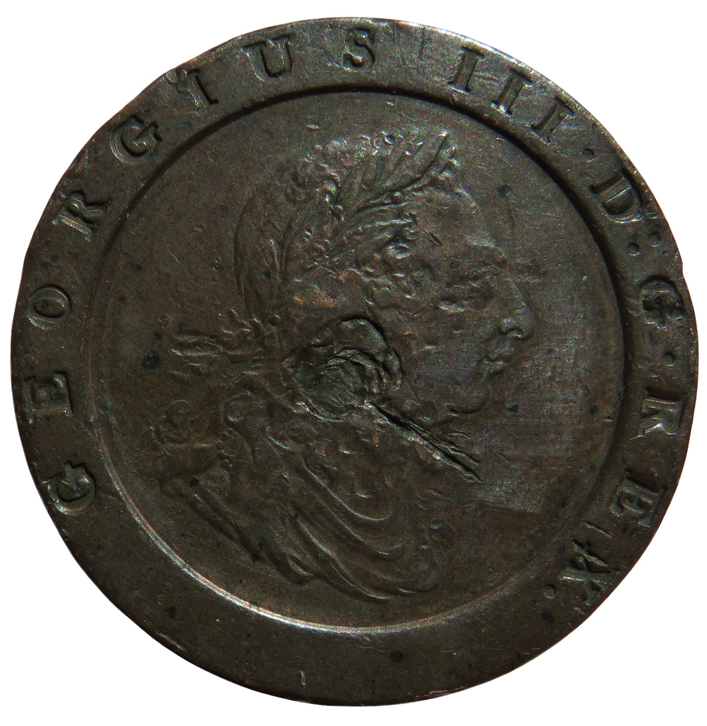 1797 King George III Cartwheel Twopence Coin