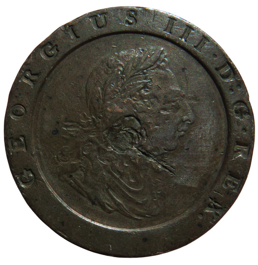 1797 King George III Cartwheel Twopence Coin