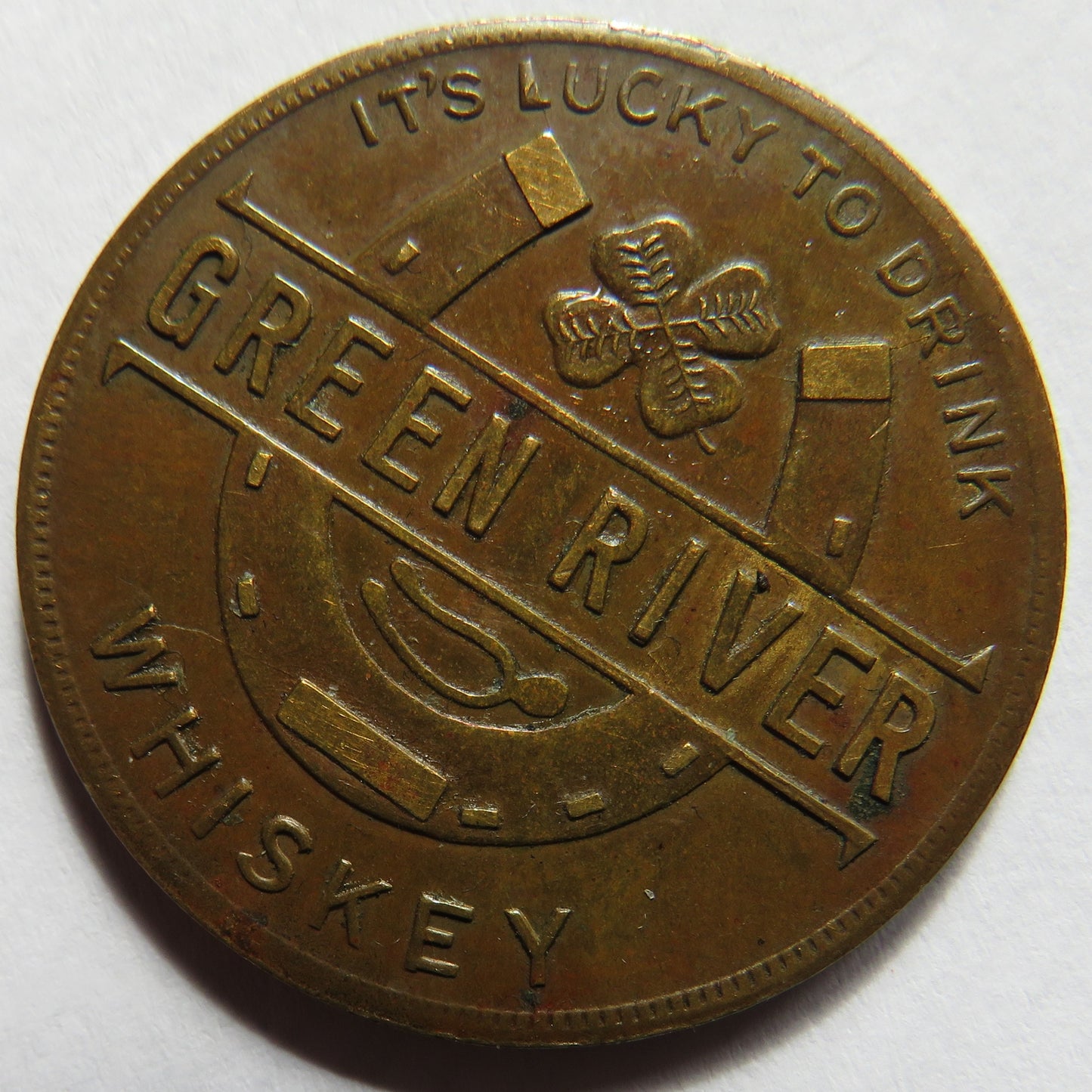 Green River Whisky Vintage Advertising Token