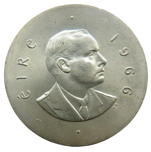 1966 Ireland Silver 10 Shillings Coin