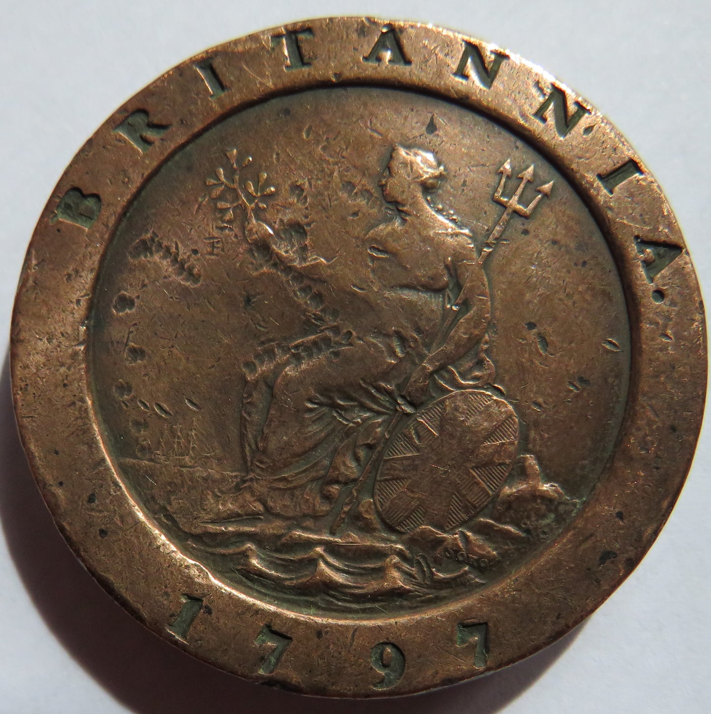 1797 King George III Cartwheel Twopence Coin