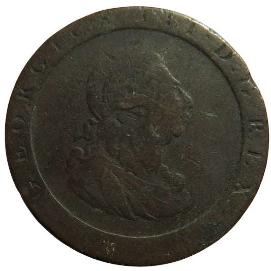 1797 King George III Cartwheel One Penny Coin