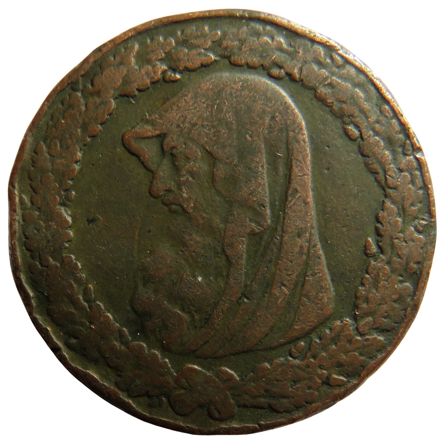 1787 Liverpool, London & Anglesey One Penny Token Druids Head