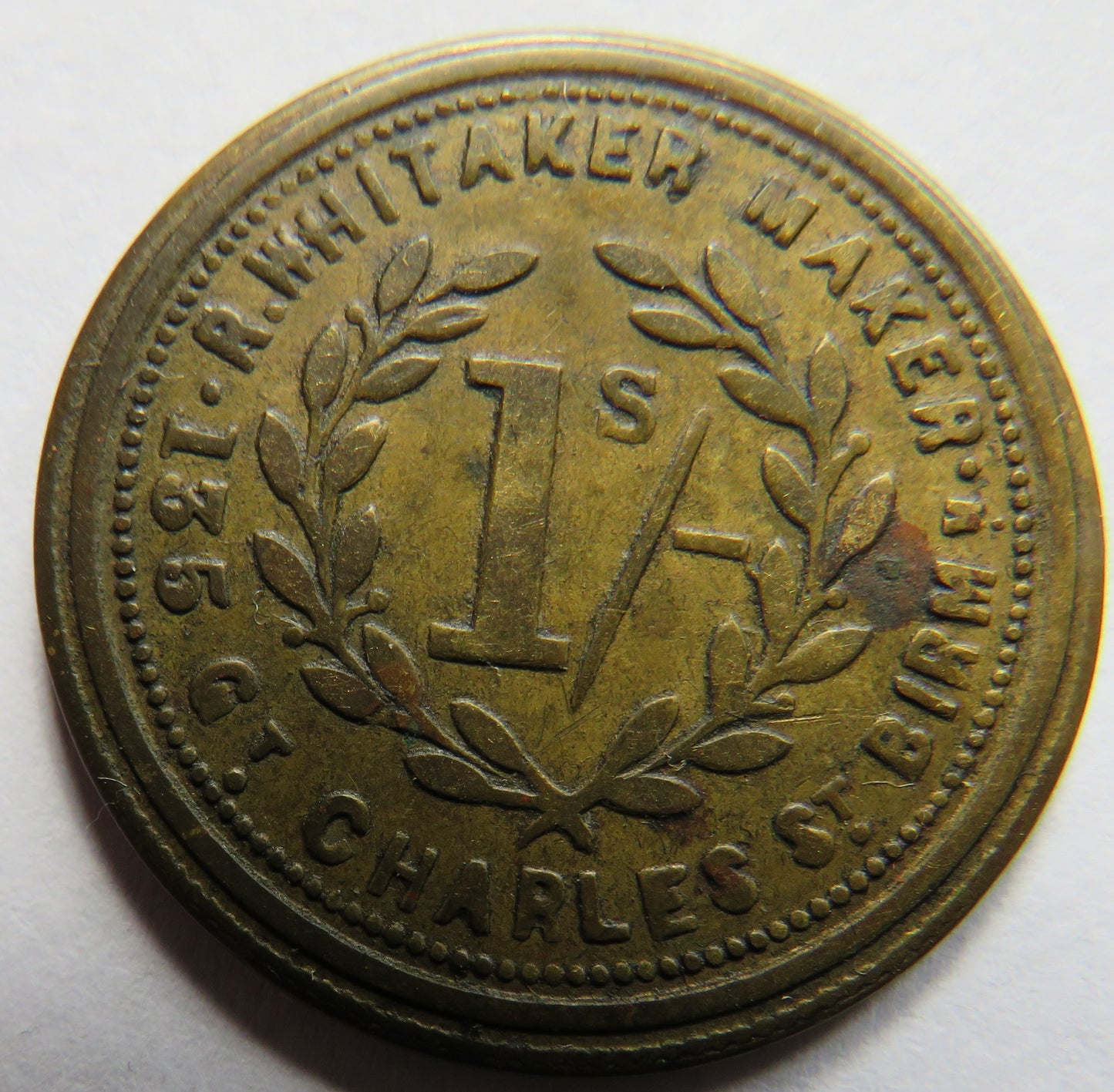 George Holder Smithfield Market Birmingham 1/- Token