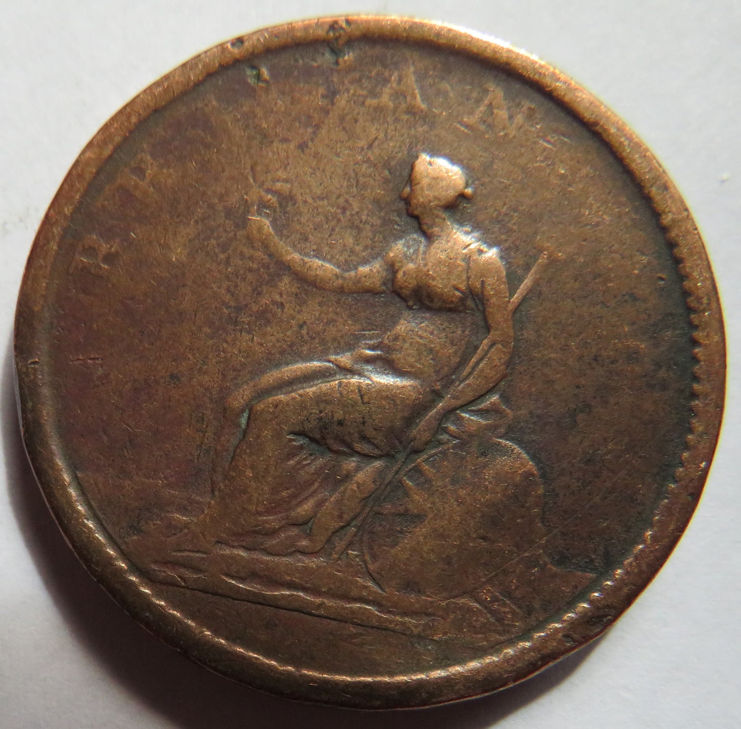 1806 King George III One Penny Coin - Great Britain