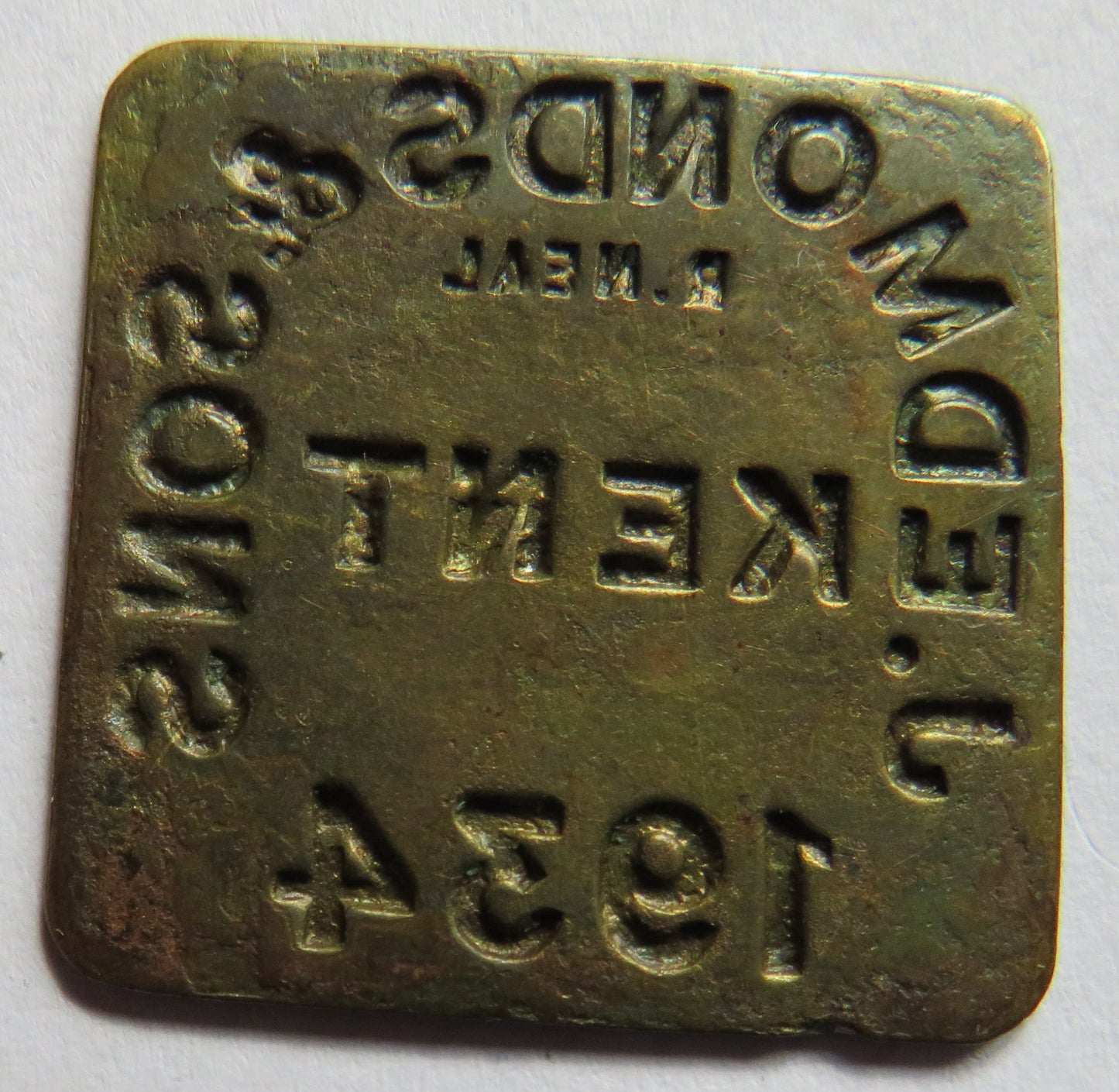 J. Edmonds & Sons Kent 1934 Token