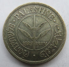 Load image into Gallery viewer, 1927 Palestine Silver 50 Mils Coin
