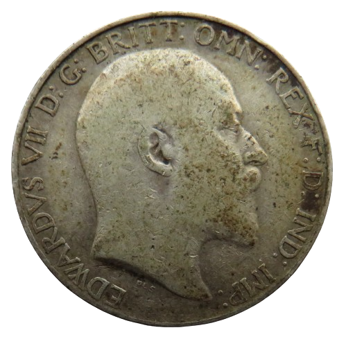 1903 King Edward VII Silver Florin / Two Shillings Coin