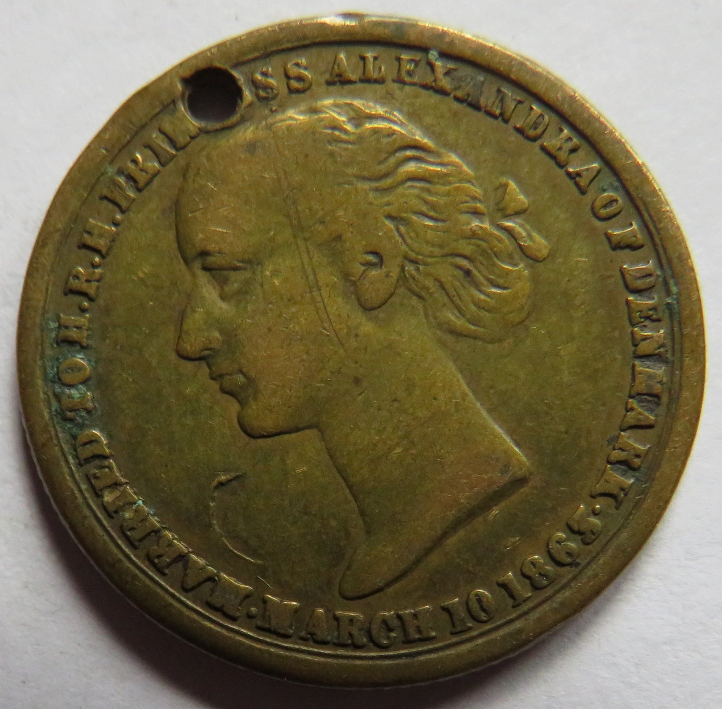 1863 Princess Alexandra of Denmark Married Albert Prince of Wales Medal