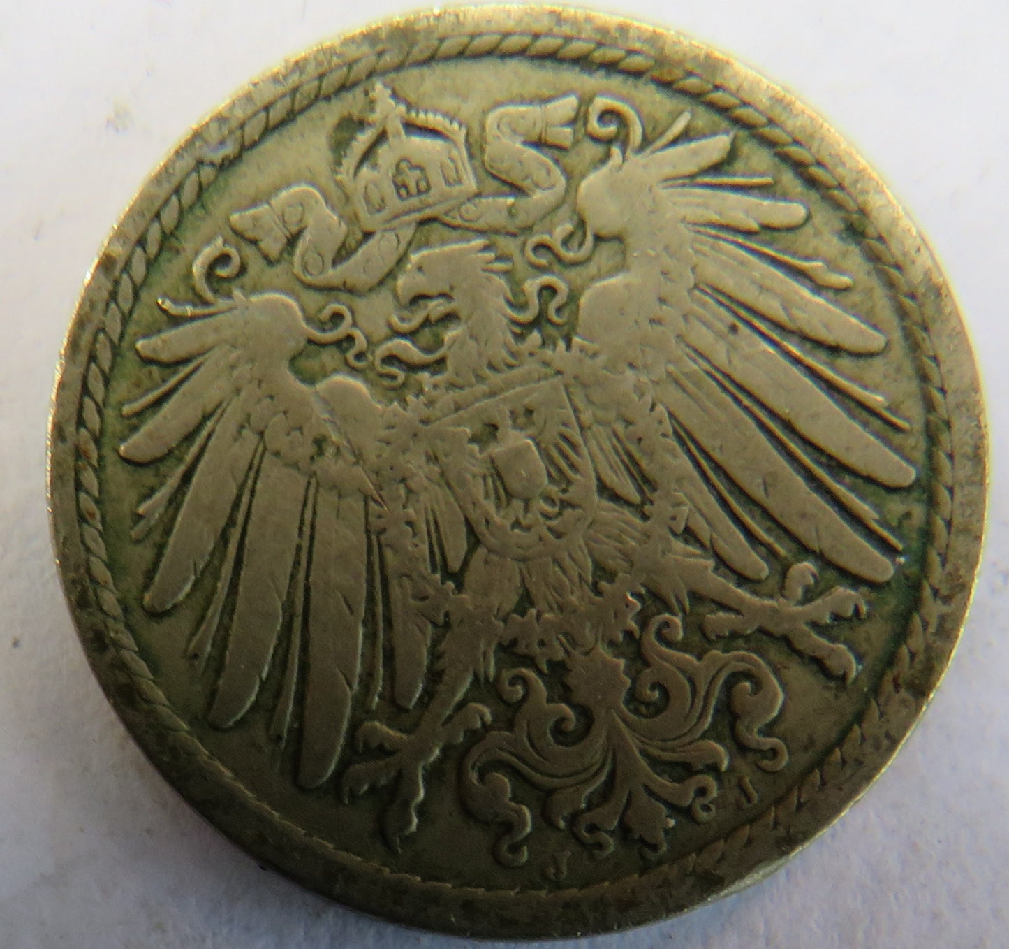 1898-J Germany 5 Pfennig Coin