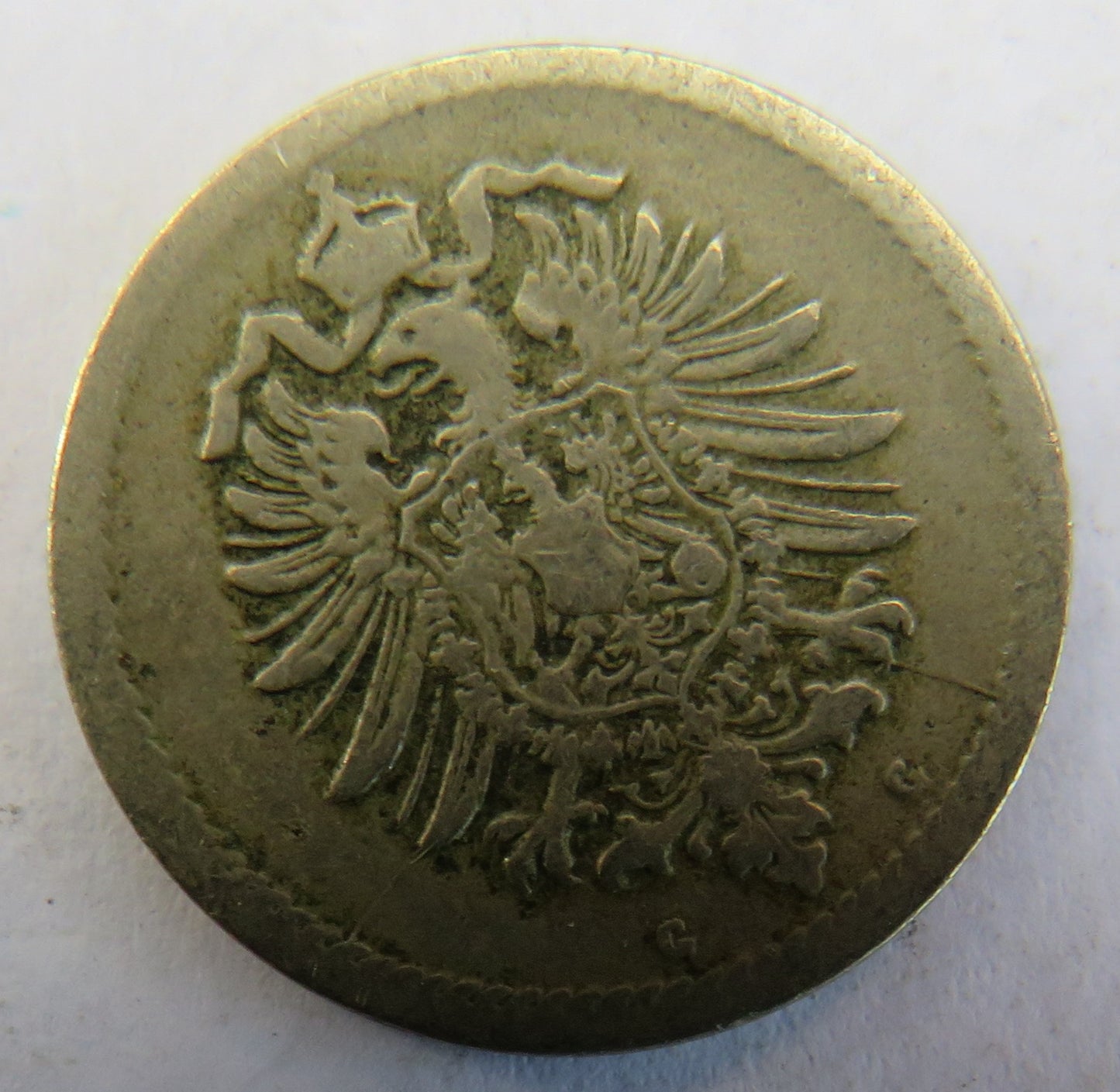 1875-G Germany 5 Pfennig Coin