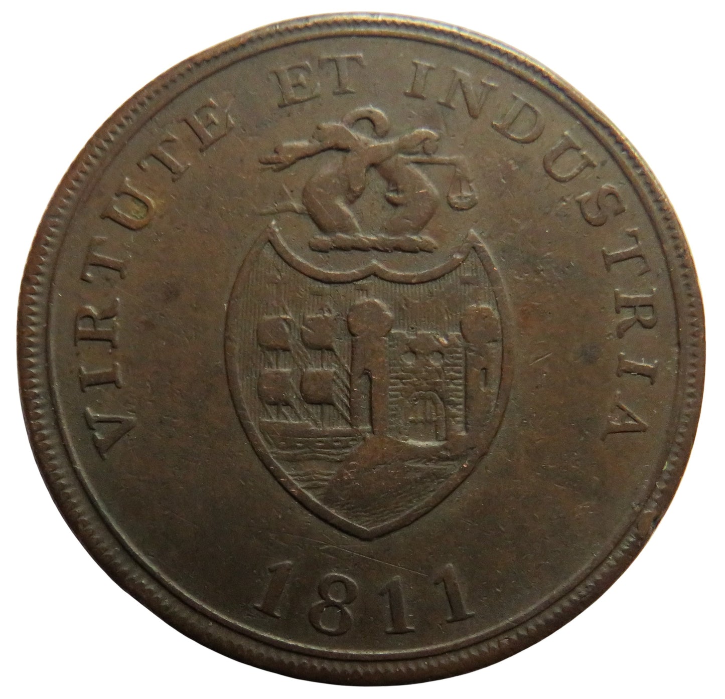 1811 Bristol, Swansea & London One Penny Token