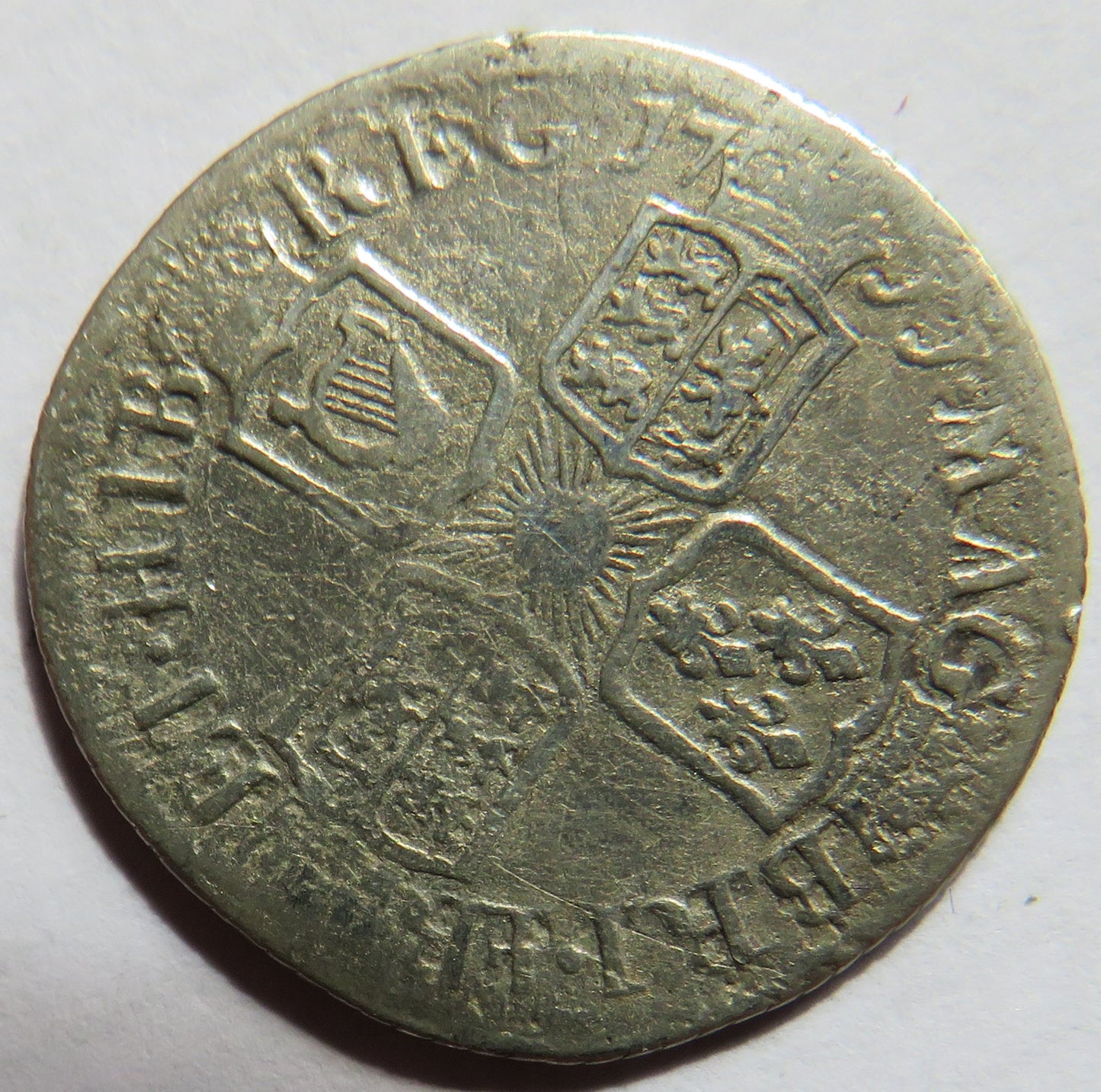 1711 Queen Anne Silver Sixpence Coin - Great Britain