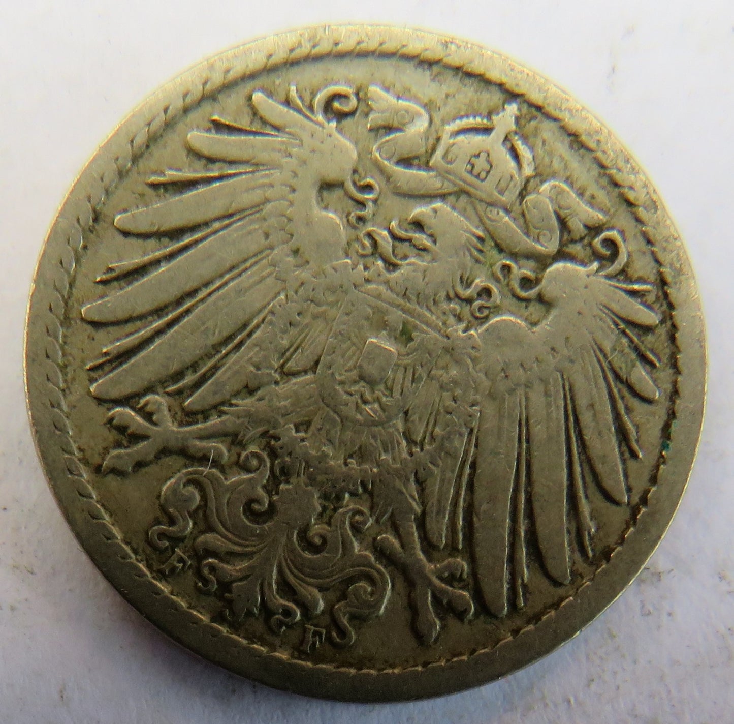 1898-F Germany 5 Pfennig Coin