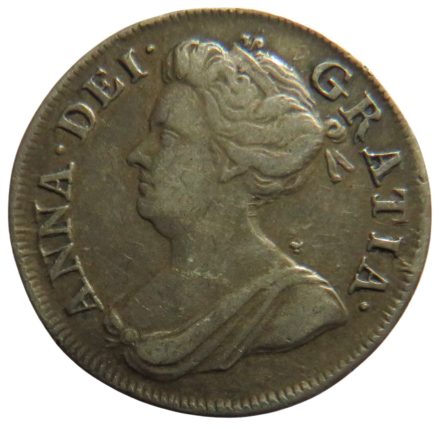 1710 Queen Anne Silver Maundy Fourpence Coin - Great Britain