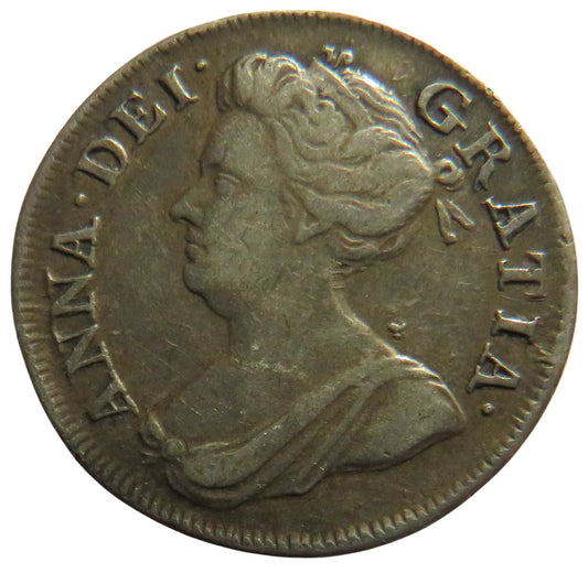 1710 Queen Anne Silver Maundy Fourpence Coin - Great Britain