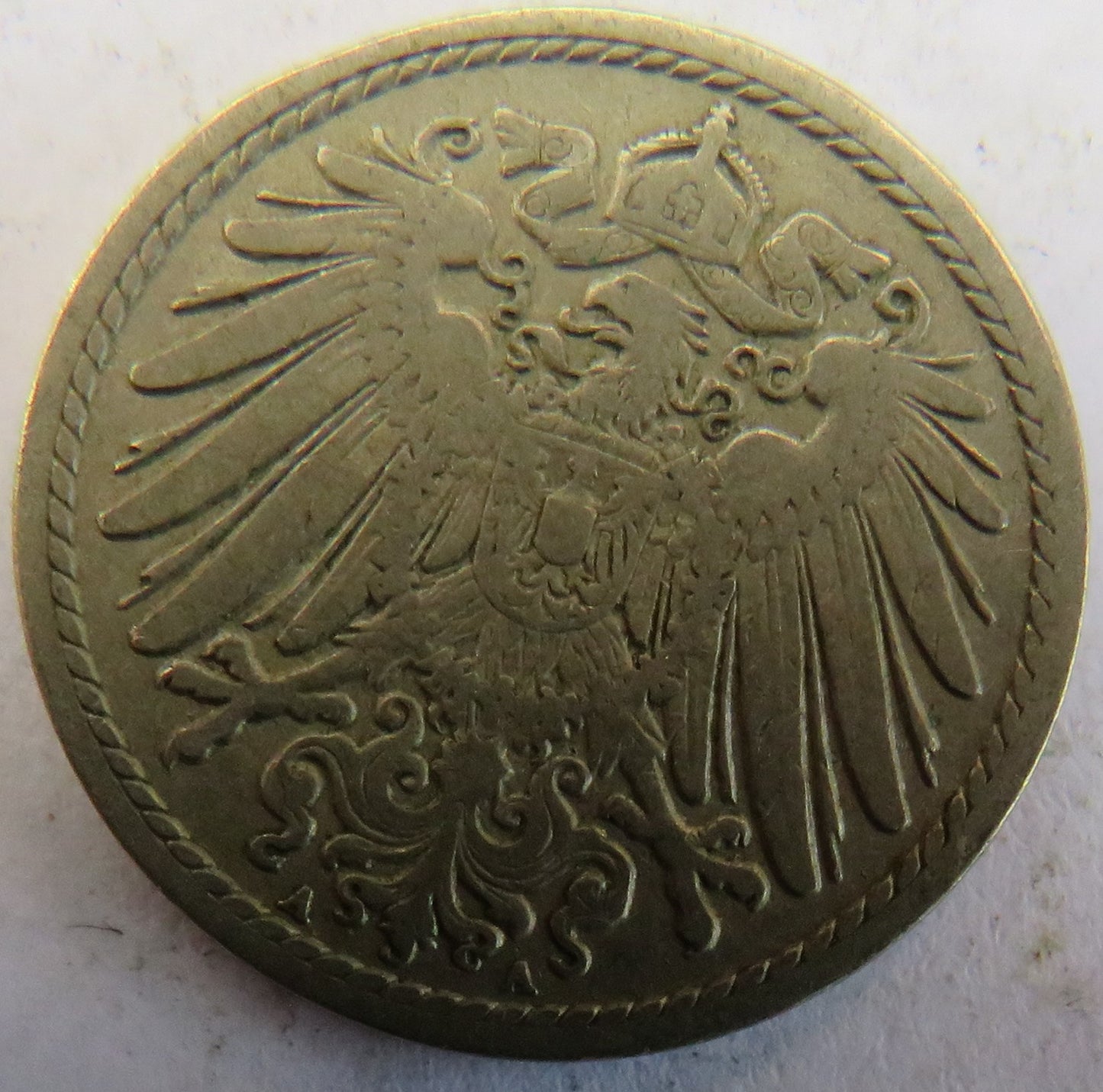 1907-A Germany 5 Pfennig Coin