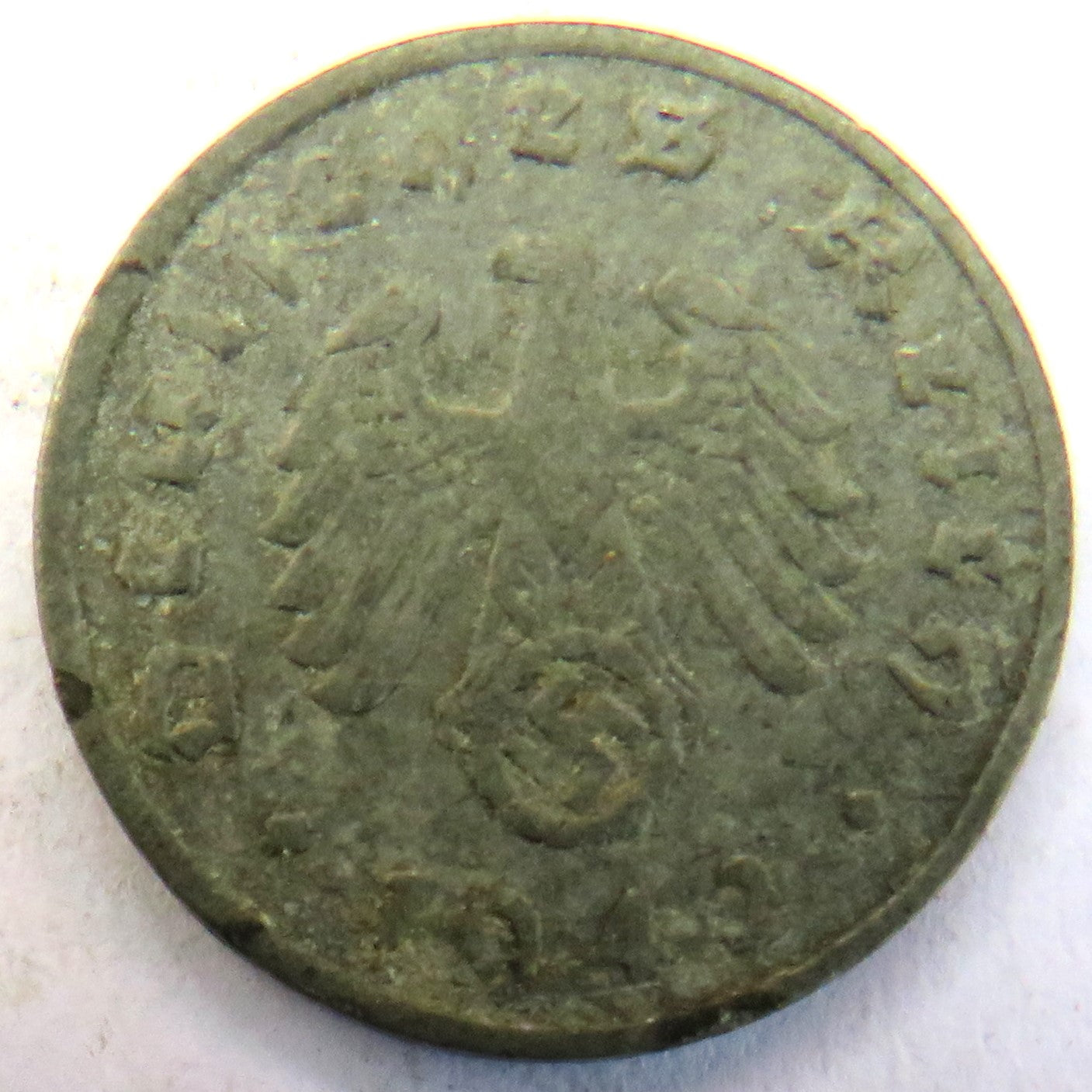 1943-A Germany 1 Reichspfennig Coin