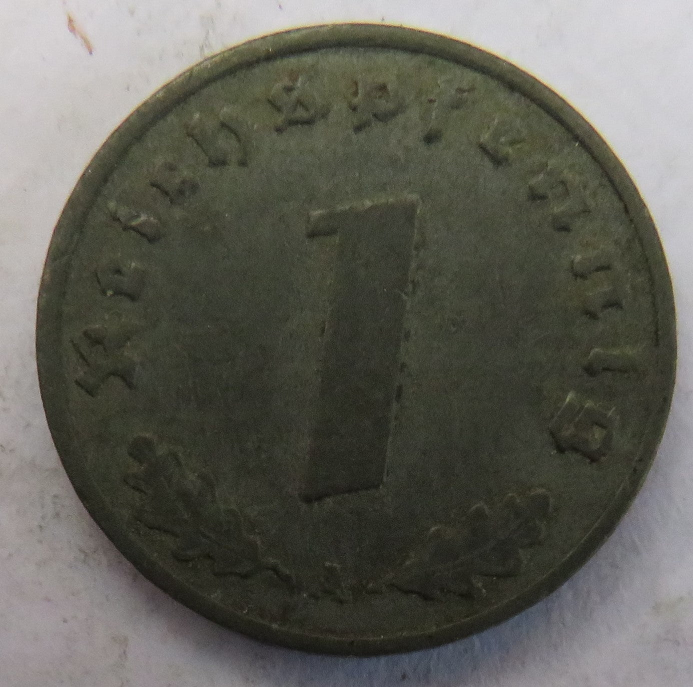 1943-A Germany 1 Reichspfennig Coin