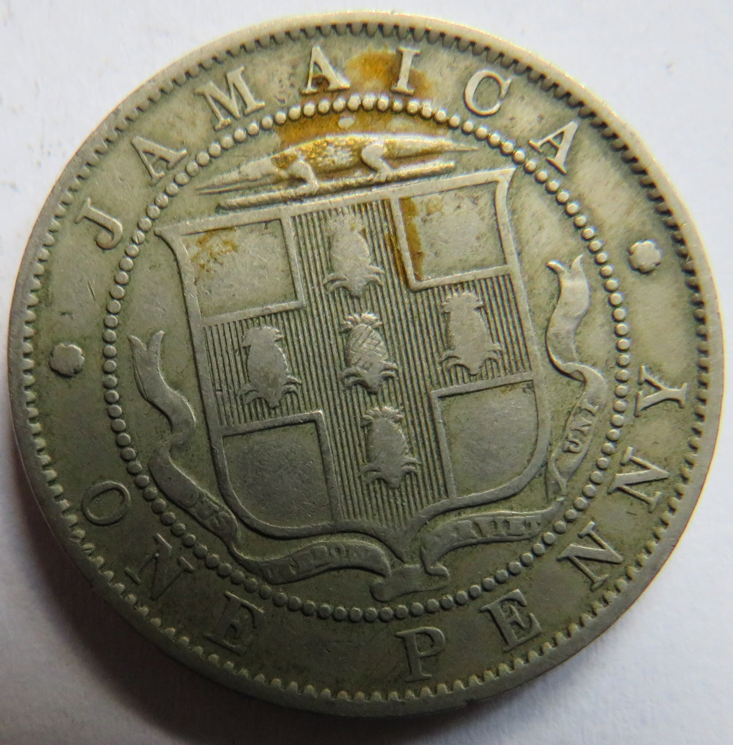 1920 King George V Jamaica One Penny Coin