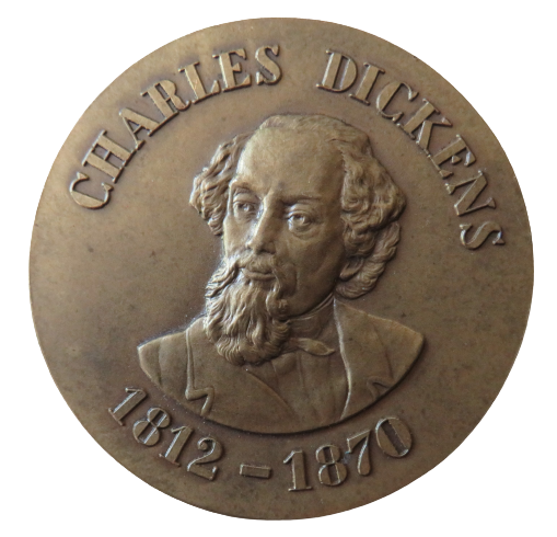1812-1870 Charles Dickens Large Commemorative Medal