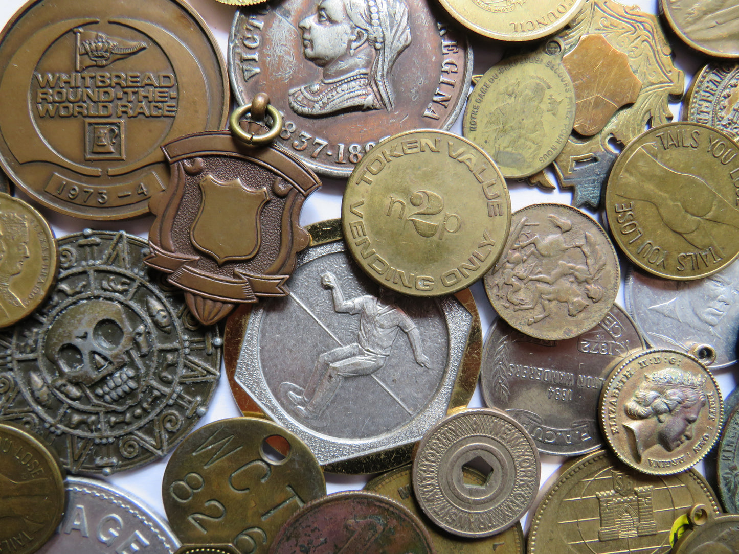 Large Collection of Vintage Medals & Tokens - Good Selection