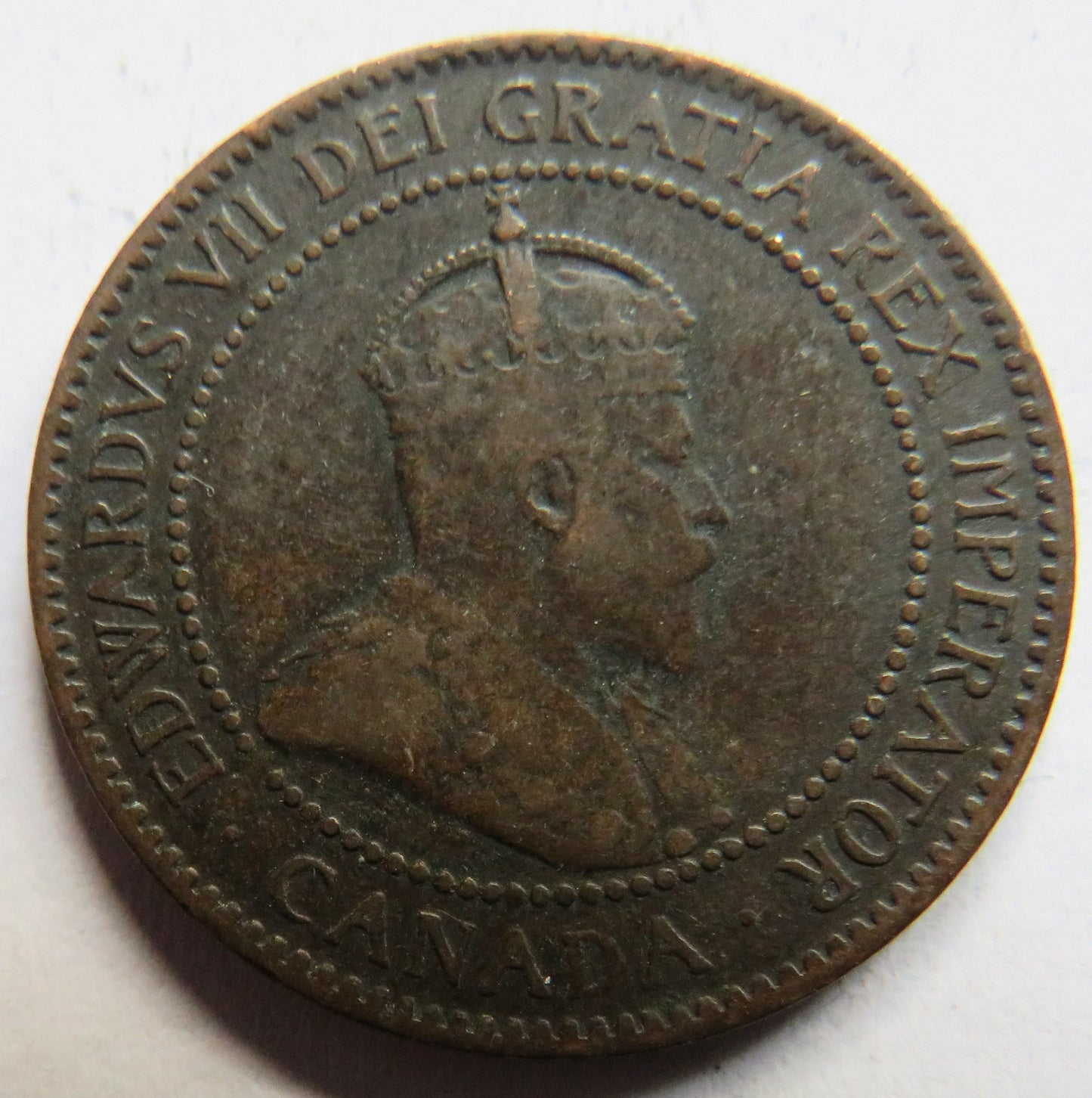 1907 King Edward VII Canada One Cent Coin