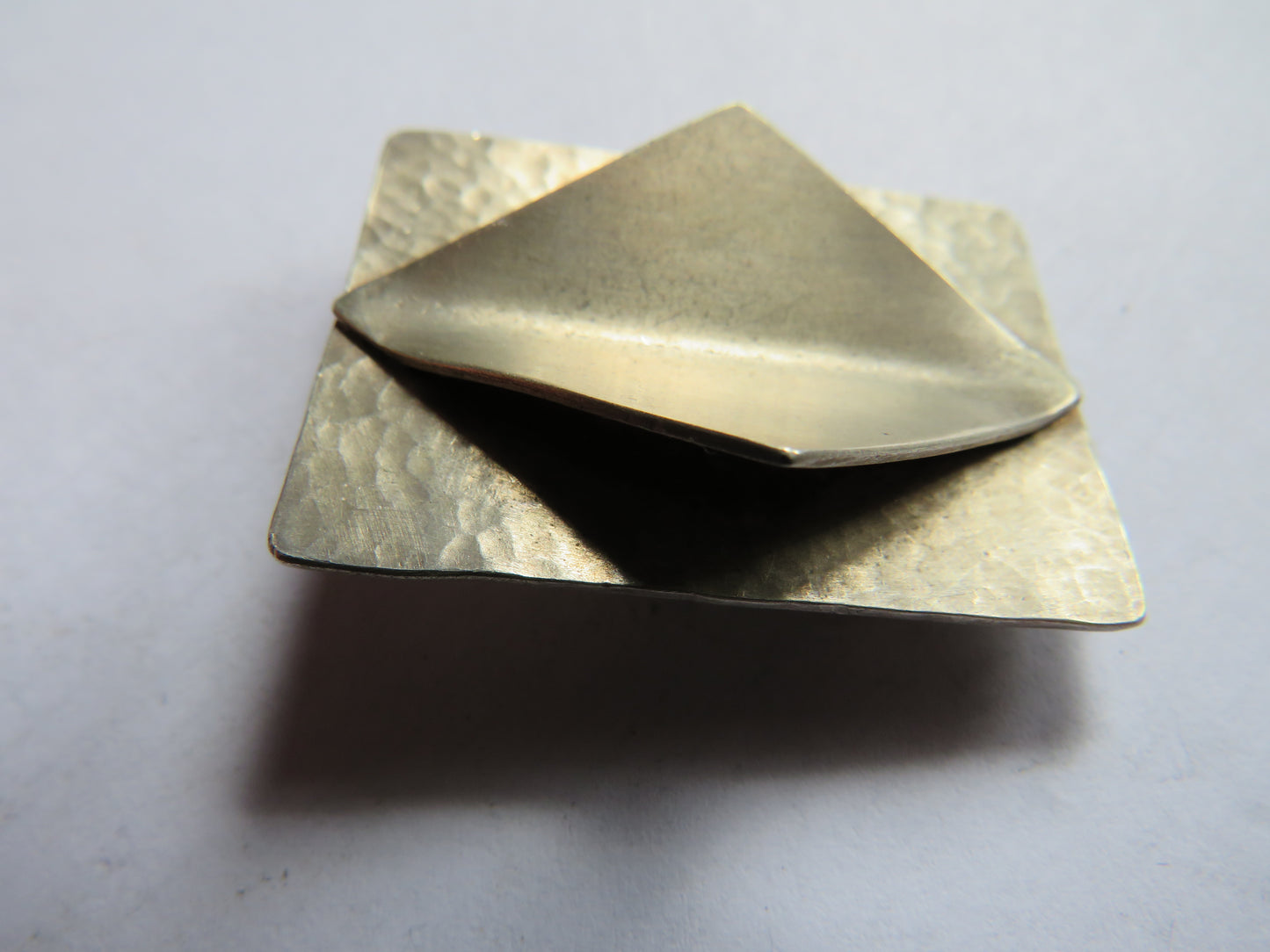 Stylish Modernist Sterling Silver Brooch Hallmarked Sheffield 1994