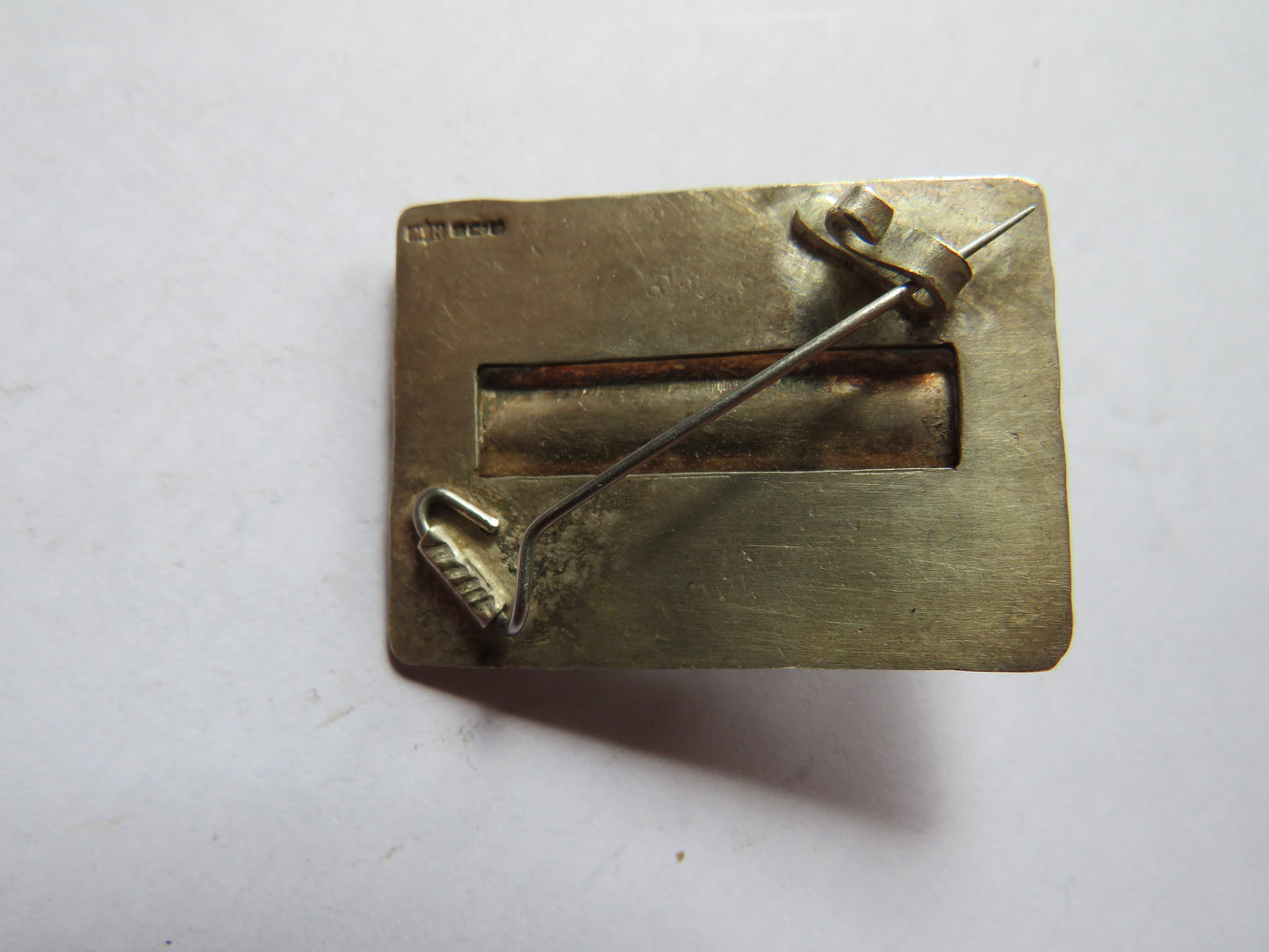 Stylish Modernist Sterling Silver Brooch Hallmarked Sheffield 1994