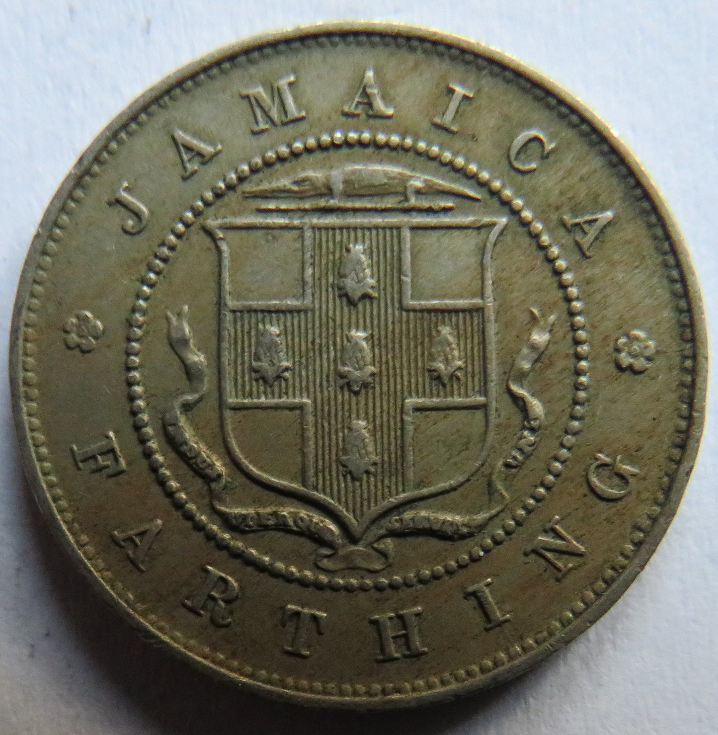 1928 King George V Jamaica Farthing Coin
