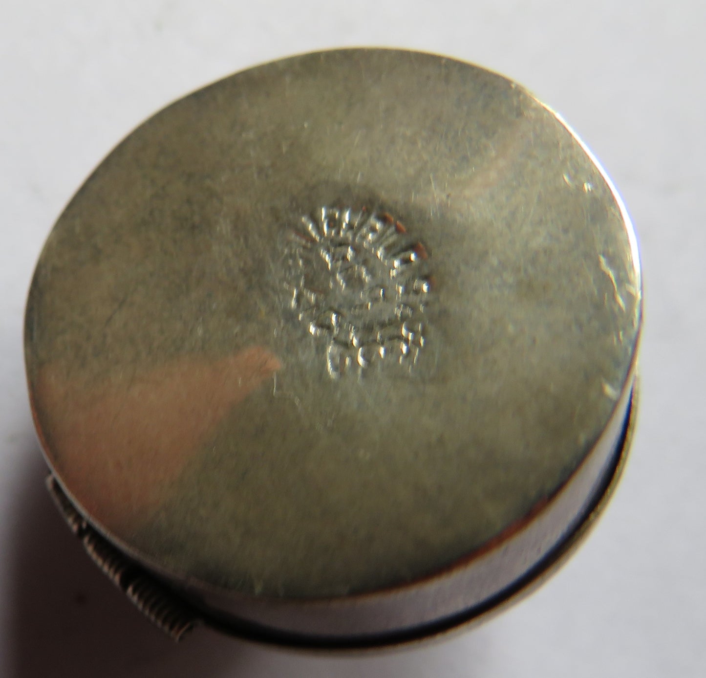 Small Silver & Purple Stone Box From Mexico