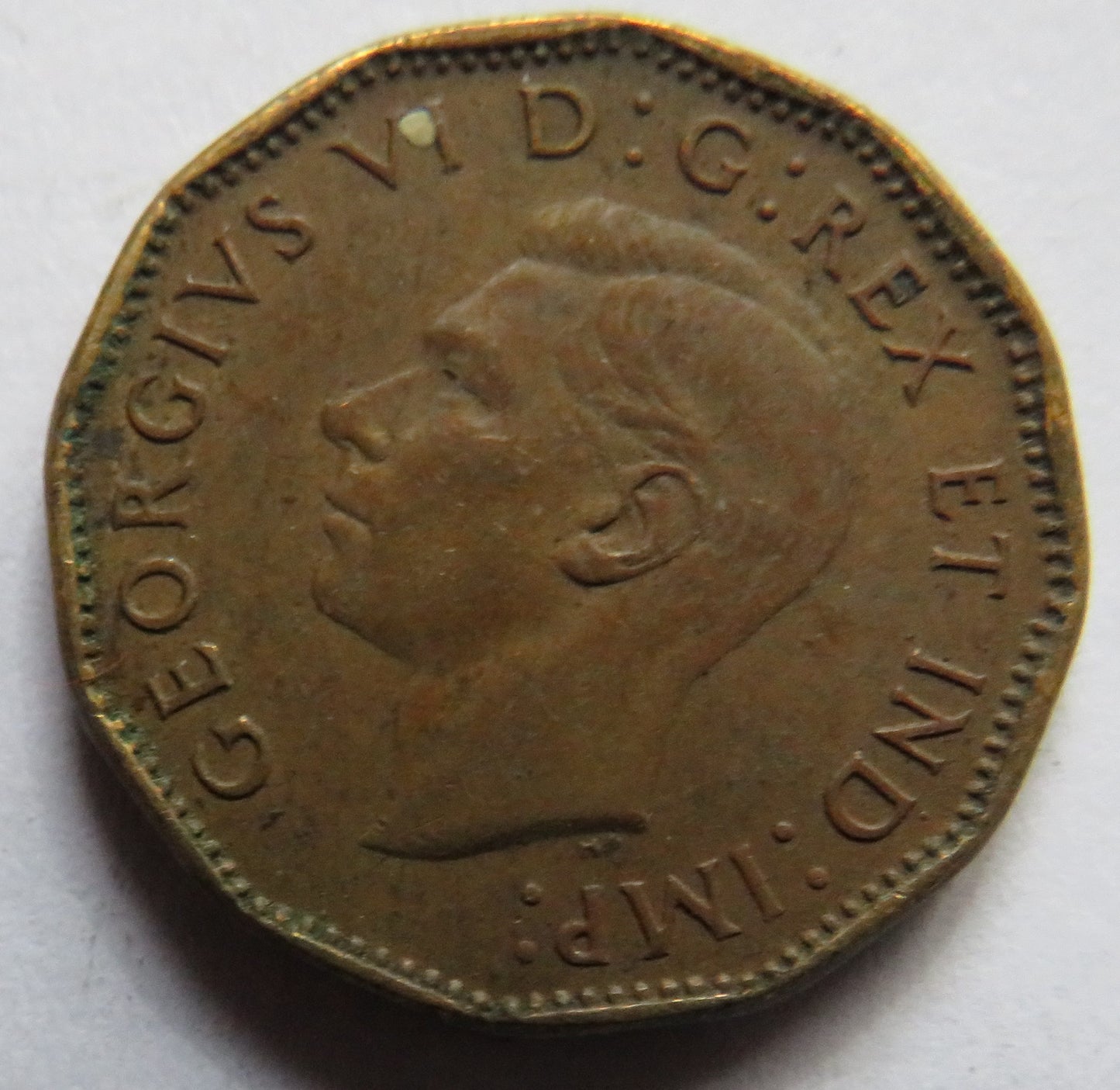 1943 King George VI Canada 5 Cents Coin