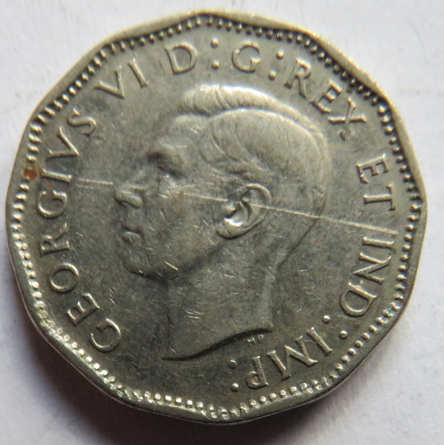 1947 King George VI Canada 5 Cents Coin
