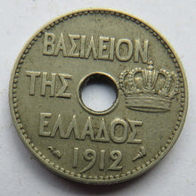 Load image into Gallery viewer, 1912 Greece 5 Lepta Coin
