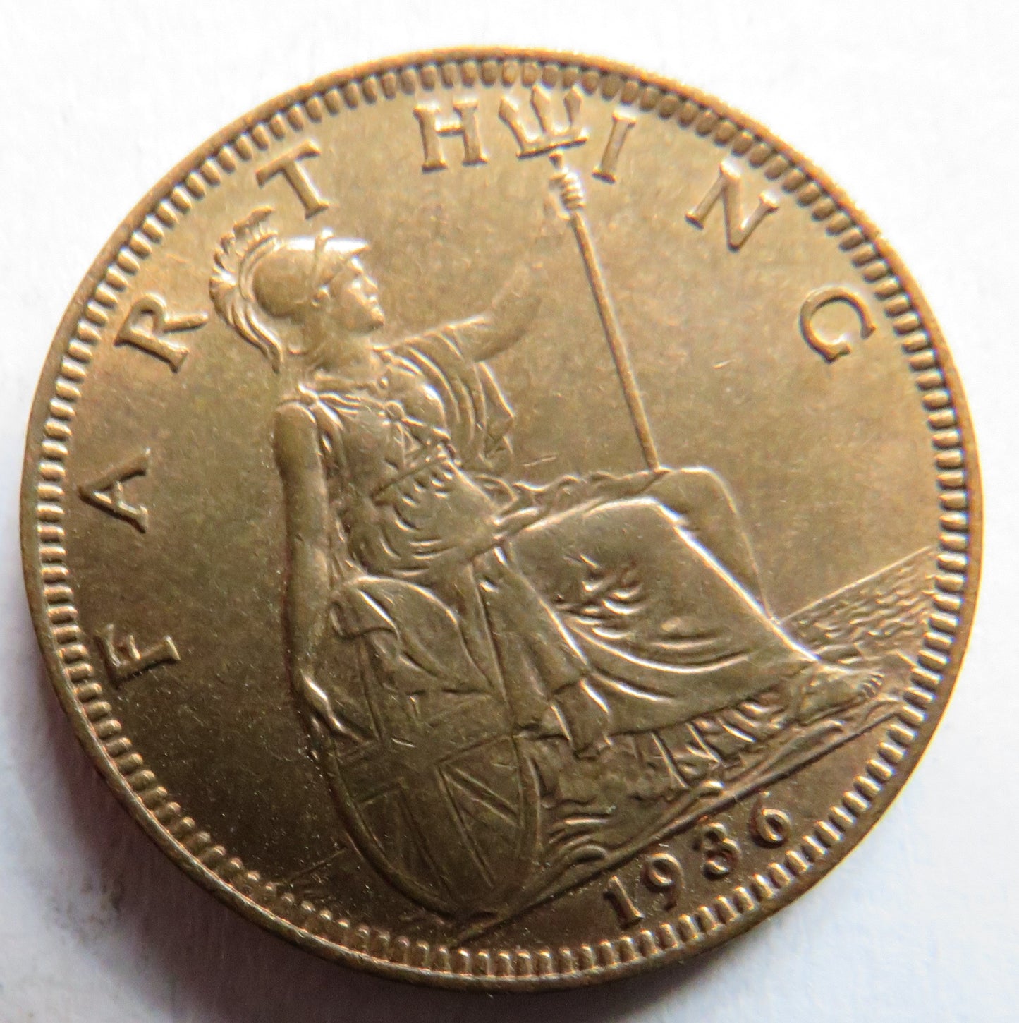 1936 King George V Farthing Coin In High Grade - Great Britain