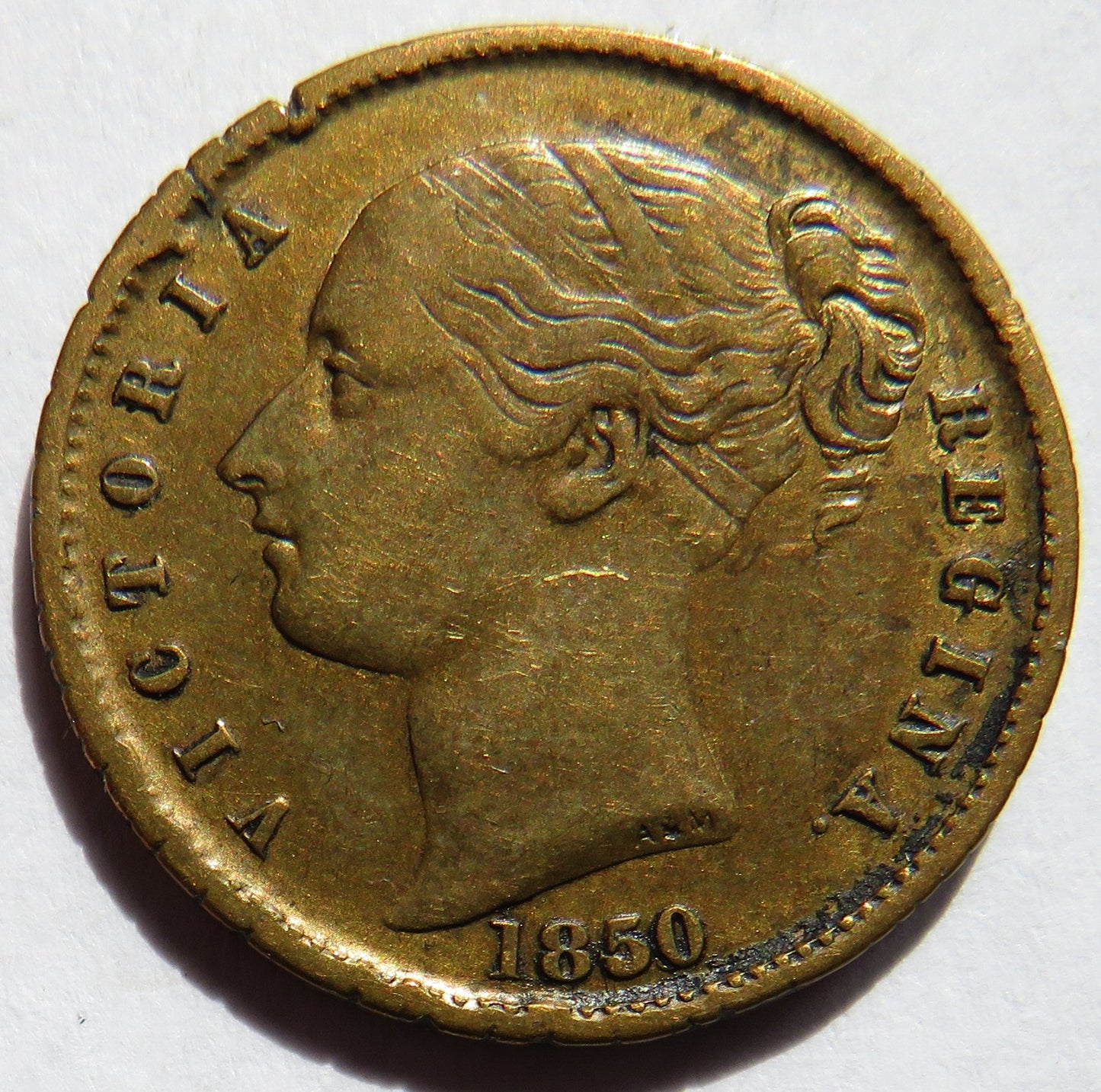 1840 "Keep Your Temper" Queen Victoria Gaming Token Whist