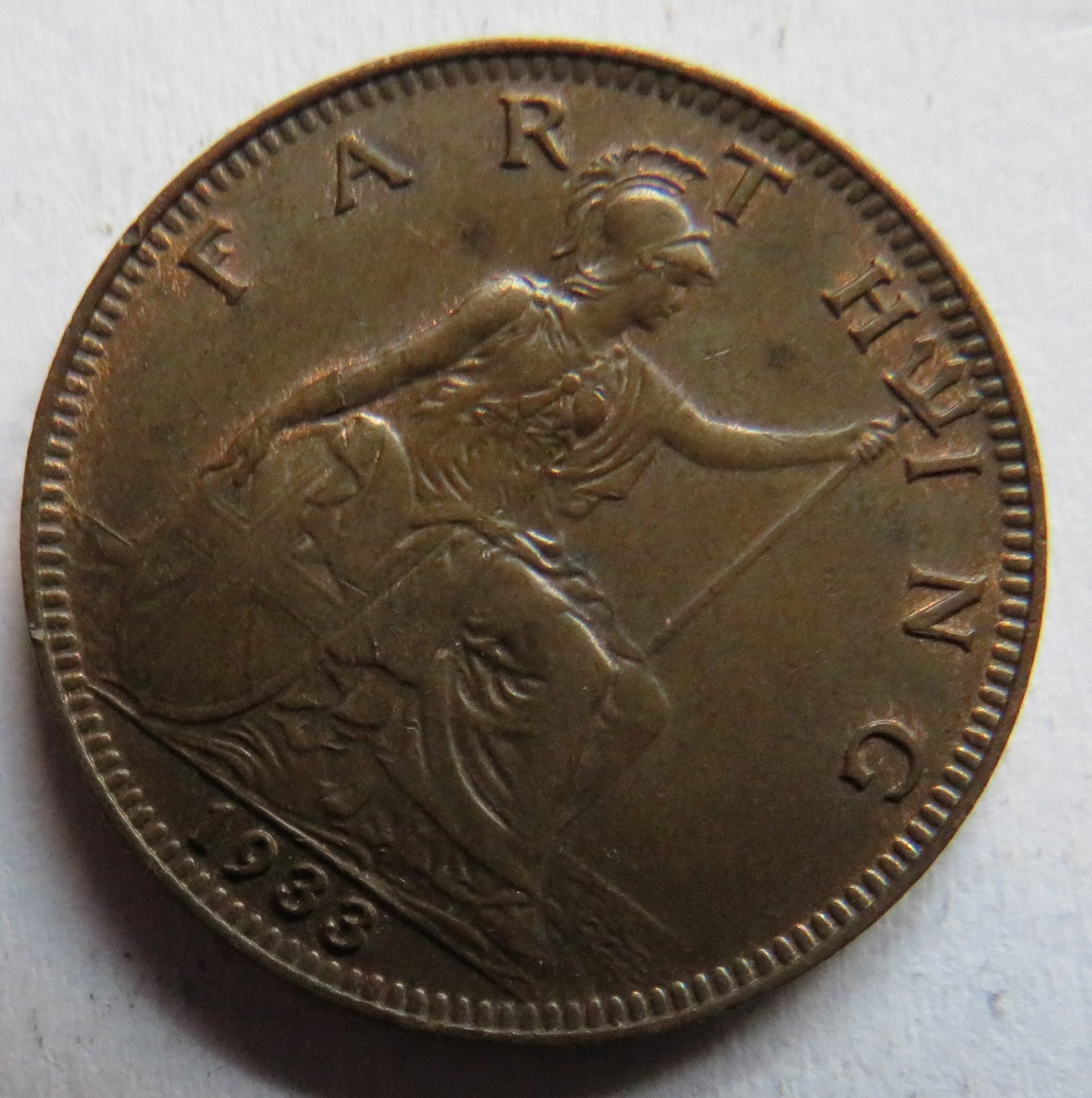 1933 King George V Farthing Coin In Higher Grade - Great Britain