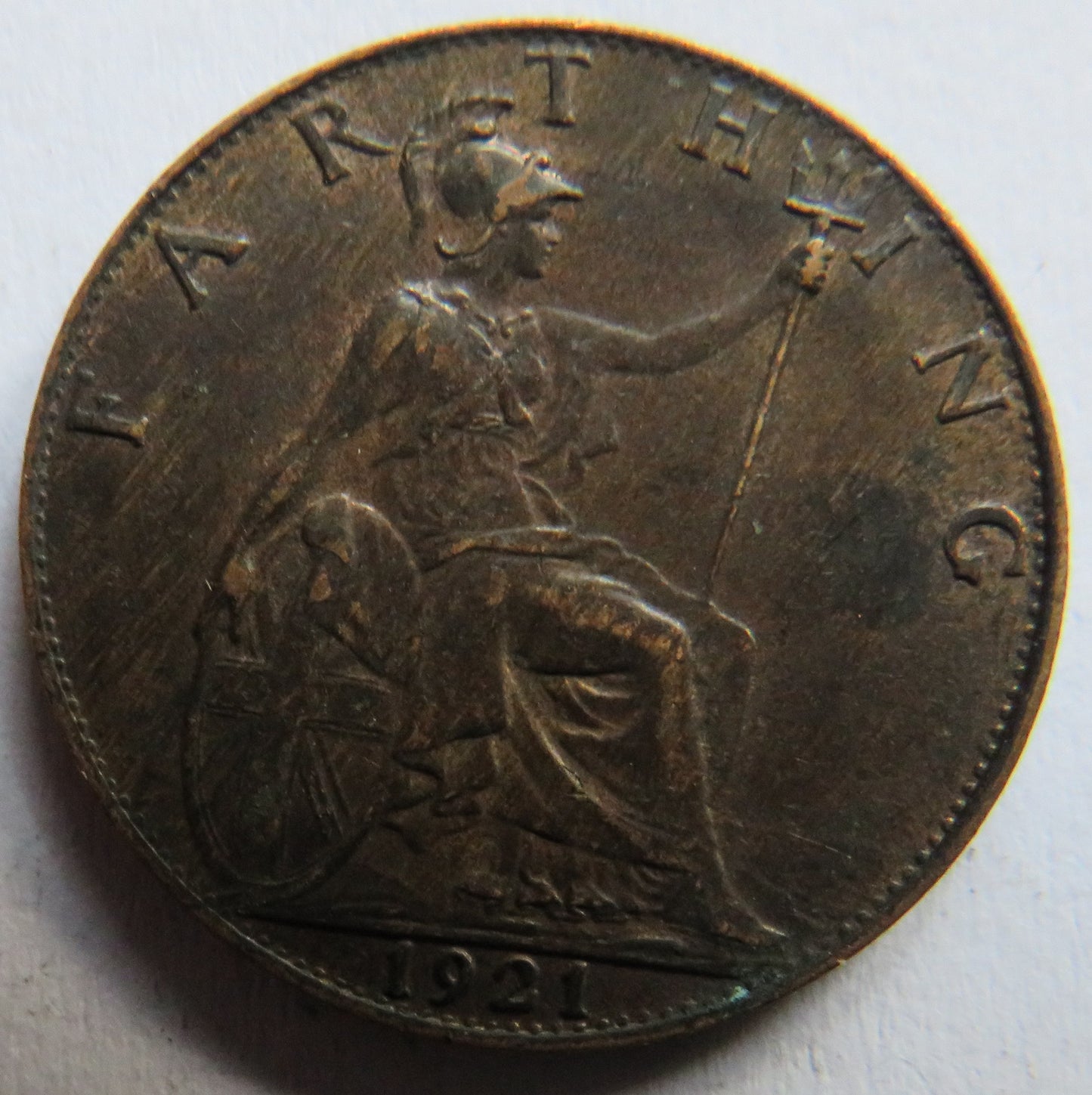 1921 King George V Farthing Coin In Better Grade - Great Britain