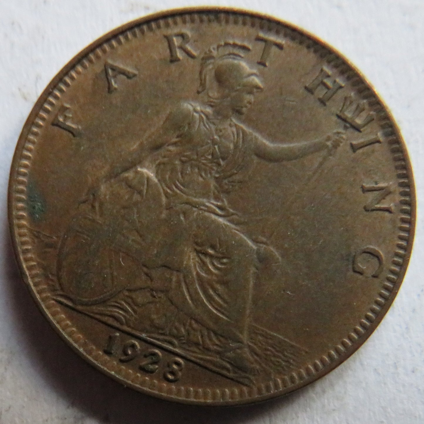 1928 King George V Farthing Coin In Higher Grade - Great Britain