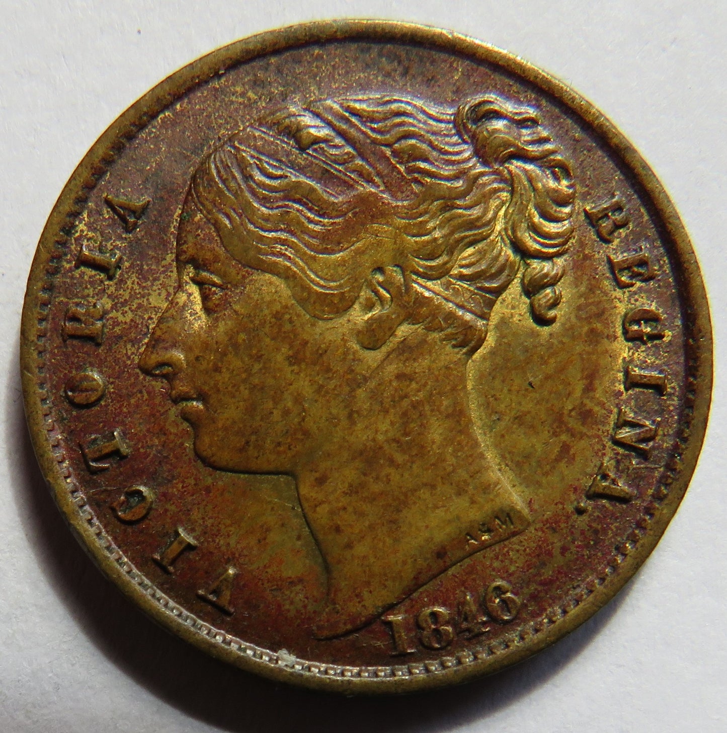 1840 "Keep Your Temper" Queen Victoria Gaming Token Whist